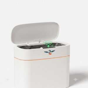 NSB-6850W 16L Automatic Smart Trash Bin — Modern Design, Effortless Disposal, Spaceless Body, Easy Everyday Use, White